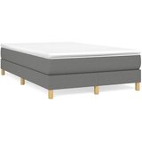  Krevet s oprugama i madracem tamnosivi 120 x 200 cm od tkanine | shoptok.hr