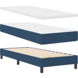Box Postelja boxspring z vzmetnico z vzmetnico Modra 80 x 200 cm, (5000127094) | Shoptok.si