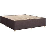  Boxspring krevet s madracem Tamno smeđa 200 x 200 cm Tkanina | shoptok.hr
