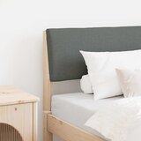  Tapecirani uzglavlje Tamno siva 75 cm Čvrsto borovo drvo | shoptok.hr