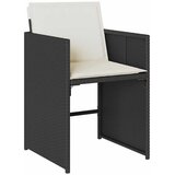  13-dijelni vrtni blagovaonski set s jastucima poliratan crni | shoptok.hr
