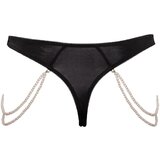 Cottelli luksuzni vezeni tangice z biseri (črne) - M/L | Shoptok.si