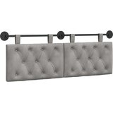  Držeće uzglavlje Zidne Svijetlo siva 150 x 55 x 7 cm Baršun - Svjetlosiva 140 cm bez LED | shoptok.hr