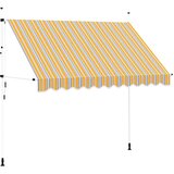 Tenda na ručno uvlačenje 300 cm žuto-plava prugasta | shoptok.hr