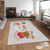 Conceptum Hypnose tepih s novogodišnjim motivima Asr-Crpt-38, Pravougaoni, 140 x 220 cm, Šareni | Eponuda.ba