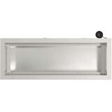  Vrtna posuda za sadnju s LED svjetlom Srebrna 30 x 80 x 30 cm | shoptok.hr