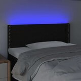  Posteljno vzglavje črno 100x5x78/88 cm blago, (20738286) | Shoptok.si
