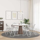  Zložljiva stolica 8 pcs Bela in siva 48 x 43,5 x 81 cm, (5000296616) | Shoptok.si