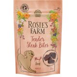 Rosie's Farm Snacks Adult "Tender Steak Bites" govedina - Varčno pakiranje: 3 x 70 g | shoptok.hr