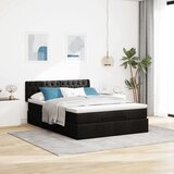 vidaXL otomanski krevet s madracem i led crni 140x190 cm tkanine | shoptok.hr