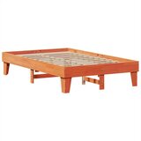 vidaXL Okvir kreveta bez madraca voštano smeđi 135x190 cm od borovine | shoptok.hr