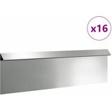  Ograda protiv puževa 16 kom. 100 x 3,5 x 25 cm Pocinčani čelik | shoptok.hr