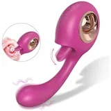 lizalni in G-točkovni vibrator (rdeč)