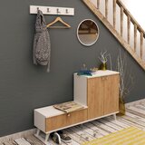 Hanah home FİJEL OakWhite Shoe Cabinet cene