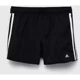 Adidas Dječje kratke hlače 3S SHO boja: crna, s aplikacijom, podesivi struk