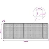  Gabion s žicom debljine 5 mm i mrežom 5x5 cm 450x30x150 cm - 30 cm 150 cm 450 cm | shoptok.hr