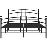  Za krevet crni metalni 200 x 200 cm | shoptok.hr