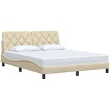  Okvir za krevet bez madraca krem 160x200 cm od tkanine | shoptok.hr
