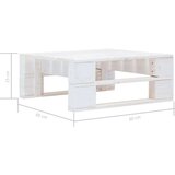  4-dijelna garnitura od paleta od bijelo impregnirane borovine | shoptok.hr