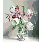 Zuty Barvanje po številkah Beli tulipani | Shoptok.si