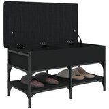  Klupa za cipele crna 82 x 42 x 45 cm od konstruiranog drva | Eponuda.ba