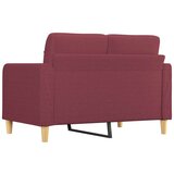  Dvosjed od tkanine crvena boja vina 120 cm | shoptok.hr