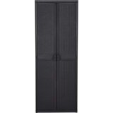 vidaXL Vrtna omara črna 65x45x172 cm PP | Shoptok.si