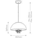  Quoizel STARING-3P-DG-OPAL-Luster na šipci STARING 3xE14/40W/230V pr.45,7cm zlatna | Eponuda.com