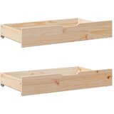 vidaXL Posteljni okvir s predali 150x200 cm trdna borovina | Shoptok.si