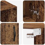 vidaXL Omarica na steni Star les 60 x 31 x 70 cm Konstruiran les | Shoptok.si