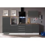 Respekta Premium Kuhinjski komplet Gabriel (Širina: 290 cm, Sive barve, Z električnimi napravami) | Shoptok.si