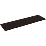 Stolna ploča tamnosiva 180x50x4 cm obrađena masivna hrastovina | shoptok.hr