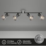 BRILONER 2049-044 - RETRO spot svetlo 4xE14/40W/230V, sivo | Eponuda.com