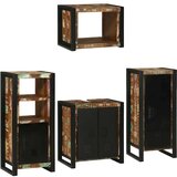 vidaXL Set namještaja za kupaonicu Zidne 4 pcs Čvrsto reciklirano drvo | shoptok.hr