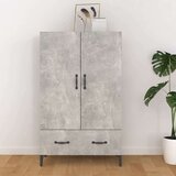  Visoka komoda siva boja betona 70x31x115 cm konstruirano drvo Cijene