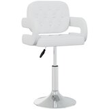 Maison Chic Vrtljivi Jedilni stoli - Vzorci stoli 4 kosi belo umetno usnje A1835, (22031090) | Shoptok.si