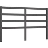 Maison Chic posteljno vzglavje - vzglavna omarica - nočna omarica sivo 166x4x100 cm trdna borovina, (21705451) Cene