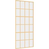  Klizna vrata zlatna 90 x 205 cm prozirno staklo ESG i aluminij | shoptok.hr