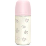 Suavinex Poetry SX Pro Physiological Glass M steklenička za dojenčke 3 m+ Medium Flow - Pink 240 ml | Shoptok.si