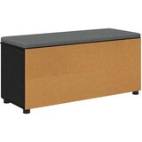  Haldna klop z blazino Enobarvno Črna Orehovina 100 x 38 x 46 cm, (5000160673) | Shoptok.si