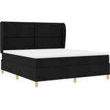  Krevet s opruga kutije s uzglavljem Crna 200 x 180 cm tkanina | shoptok.hr