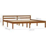  Okvir za krevet od masivne borovine boja meda 160 x 200 cm | Eponuda.ba