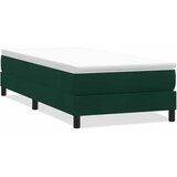 Box Spring krevet bez madracem tamnozeleni 90x220 cm baršun | shoptok.hr