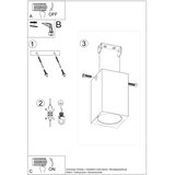  Sollux SL.1040 - Spot svetiljka KEKE 1xGU10/40W/230V 10 cm hrast | Eponuda.com
