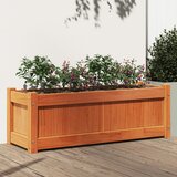 vidaXL Vrtno cvetlično korito voščeno rjavo 90x31x31 cm trdna borovina Cene