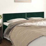  Uzglavlja tamnozelena 180x5x78/88 cm baršunasta | shoptok.hr