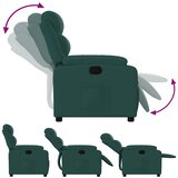  Naslonjač od tkanine tamnozeleni | shoptok.hr