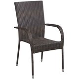  5-dijelni vrtni blagovaonski set smeđe-crni | shoptok.hr