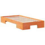  Posteljni okvir Rjava 90 x 190 cm Trdna borovina, (5000123622) | Shoptok.si