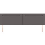  Vzglavje Enostaven dizajn Siva 200 cm Umetno usnje, (22048660) | Shoptok.si